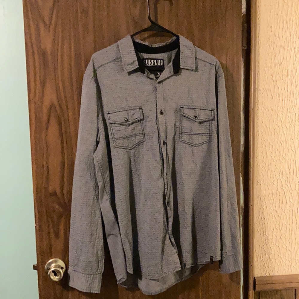 Gray XL Surplus men’s button up shirt